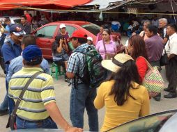Los simpatizantes de la CNTE estuvieron en el lugar para mostrar su rechazo contra la reforma educativa. SUN / ARCHIVO