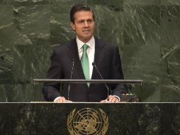 Enrique Peña Nieto estará fuera del País, con motivo del 71 Periodo Ordinario de Sesiones, con participación en el Debate General. NTX / ARCHIVO