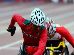 El atleta compite en la prueba de atletismo clase T5152 de los Juegos Paralímpicos de Río. MEXSPORT / ARCHIVO