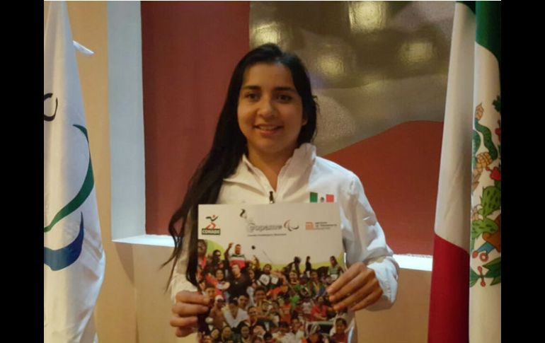 Luisa Lizbeth Castrejón López termina en séptimo lugar con una distancia de 4.26 metros. TWITTER / @CONADE