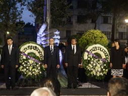 Luego de que Miguel Ángel Mancera develara la placa, ésta fue removida. SUN / C.R. Blanquet