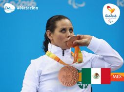 Nely Miranda comparte que ''el bronce me sabe a oro, porque no fue nada sencillo''. TWITTER / @CONADE