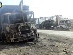 Rusia y Siria rechazaron haber bombardeado a la caravana. EFE /