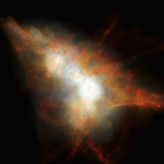 Descubren los misterios de la mancha espacial Lyman-alfa