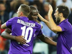 El delantero senegalés de Fiorentina, Khoumba Babacar, fue quien empató las acciones. EFE / Lancia Italia