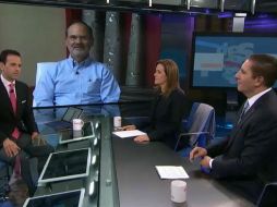 Los tres panistas coincidieron en un debate transmitido por televisión en el que Anaya no se presentó. TWITTER / @CarlosLoret