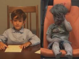 Alex escribe en su carta que será el hermano de Omran, le prestará sus juguetes y le enseñará matemáticas e inglés. ESPECIAL /