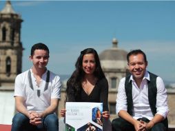 Gabriela Escatel, Felipe Curiel (Izqu.) y Abelardo Ferré (Der.) llevarán el teatro a los estudiantes del Estado.  /