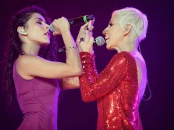 La presentación de las artistas durante el concierto de Torroja estuvo llena de sensualidad y no dejó nada a la imaginación. INSTAGRAM / sargentoleon