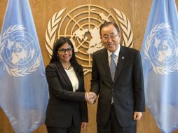La canciller se encuentra en Nueva York representando a Maduro en la Asamblea General de la ONU. EFE / E. Bayer