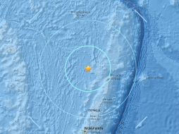 El epicentro se ubicó poco más de 120 kilómetros al noroeste de Tonga. ESPECIAL / earthquake.usgs.gov