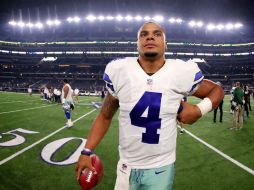 Desde su debut, Prescott tiene 99 pases consecutivos sin haber sido interceptado, una marca de la NFL. AFP / T. Pennington