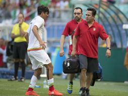 Pizarro sufrió una fractura de peroné durante el segundo partido que disputó la selección tricolor en la justa olímpica. MEXSPORT / ARCHIVO