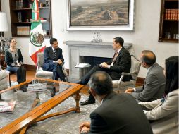 Chuck Robbins, CEO de Cisco Systems se reunió con el Presidente Enrique Peña Nieto. NTX / ESPECIAL