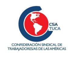 En el encuentro también participan representantes de la CTV, la CAT, CGT, CSE y CGTP. FACEBOOK / CSA - Confederación Sindical de Trabajadores