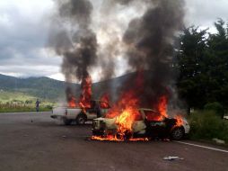 Los normalistas fueron detenidos el pasado 27 de septiembre después de incendiar varios vehículos. EFE / C. Aguirre