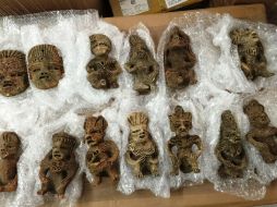 Las piezas fueron puestas a disposición de un agente del Ministerio Público. ESPECIAL / CNS