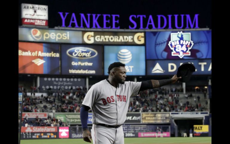 David Ortiz se despide en el Yankee Stadium, donde tuvo su último enfrentamiento con el gran rival. EFE / J. Szenes