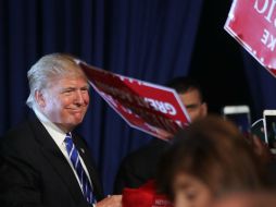 Trump refutó las versiones de prensa de que la ocupación en sus hoteles ha bajado desde que anunció su postulación el año pasado. AFP / S. Platt