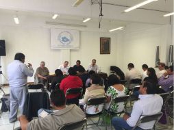 En el encuentro estuvieron presentes Jorge Nader, Jaime Rochin, y Malaquias Lopez Cervantes. TWITTER / @1campa