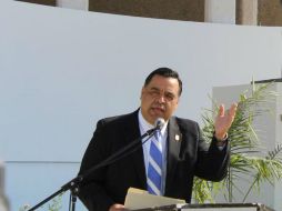 La entrega del documento se realizó ante los integrantes del Poder Legislativo, encabezados por Raúl Castañeda Pomposo. TWITTER / @pomposo1