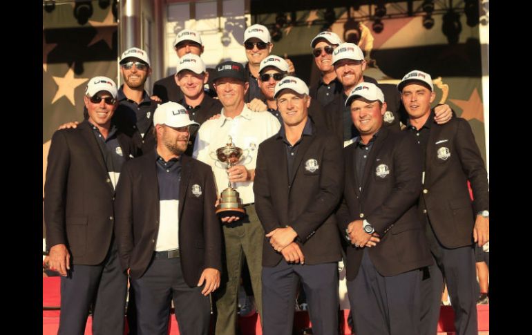 Los triunfos de Estados Unidos comenzaron con la dramática victoria de Patrick Reed. EFE / T. Maury