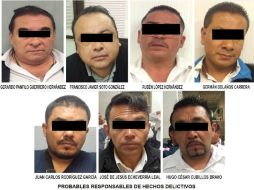 Uno de los detenidos es propietario de dos de los lugares cateados por elementos de la Policía de Investigación. EFE / ESPECIAL