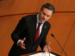 El titular de la SEP compareció ante el Senado por la glosa del Cuarto Informe de Gobierno. NTX / J. González