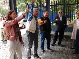 El Colectivo TV UNAM anuncia que hará una marcha hacia la Rectoría esperando una audiencia. SUN / D. Cristerna