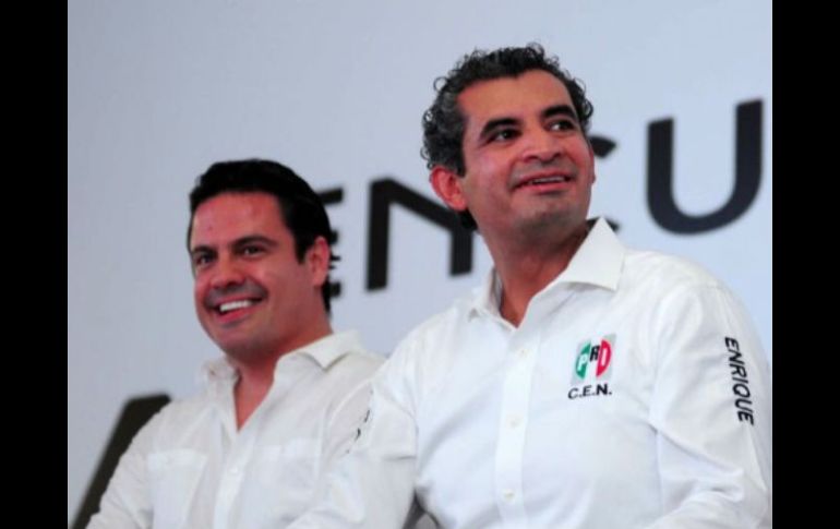 Durante su intervención, Aristóteles destacó el liderazgo de Ochoa y celebró que el senador Arturo Zamora formara parte de CEN tricolor TWITTER / EnriqueOchoaR