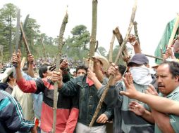 Los chimalapas emplazaron al gobierno para que desaloje los parajes El Pescadito y La Reforma. NTX / ARCHIVO