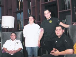 De izquierda a derecha: Carlos Santana, Sergio Enrique Baez, Gustavo Rodríguez y Enrique Rodríguez. EL INFORMADOR / P. Franco