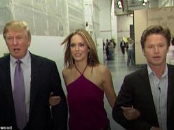 Billy Bush aparece junto a Trump en la grabación de 2005 en la que el magnate hace comentarios machistas. ESPECIAL / www.dailymail.co.uk
