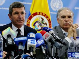 Los funcionarios esperan resolución de los crímenes de la época de la guerra sucia en Colombia (1985-1994). EFE / L. Muñoz