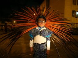 Con tan sólo cinco años, Héctor Daniel Guzmán será uno de los 32 mil danzantes que escoltarán a 'La Generala'. EL INFORMADOR / R. Tamayo