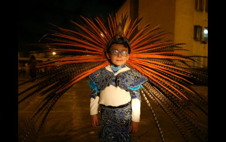 Con tan sólo cinco años, Héctor Daniel Guzmán será uno de los 32 mil danzantes que escoltarán a 'La Generala'. EL INFORMADOR / R. Tamayo