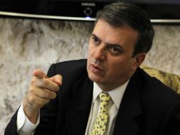 Ebrard además rechaza que se encuentre realizando campaña en EU a favor del líder de Morena, Andrés Manuel López Obrador. EL INFORMADOR / ARCHIVO
