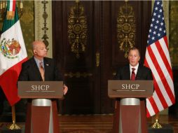 Se ha permitido presencia de oficiales de aduanas de EU en México y viceversa para revisión de mercancía, recuerdan. NTX / C. Pereda Muciño