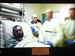 Rahimi se encuentra en el hospital, donde es atendido tras ser herido en el tiroteo con la policía que llevó a su captura. AP / Union County Courthouse/The Record