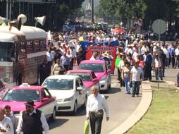 La movilización generó severo congestionamiento vehicular durante más de tres horas. SUN / ARCHIVO