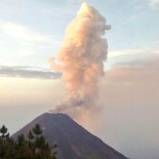 Volcán El Colima emite fumarola de mil metros