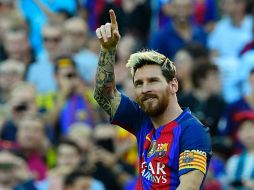 Messi saltó al campo en el minuto 55 y apenas entrado en la cancha anotó el cuarto gol de su equipo. AFP / L. Gene