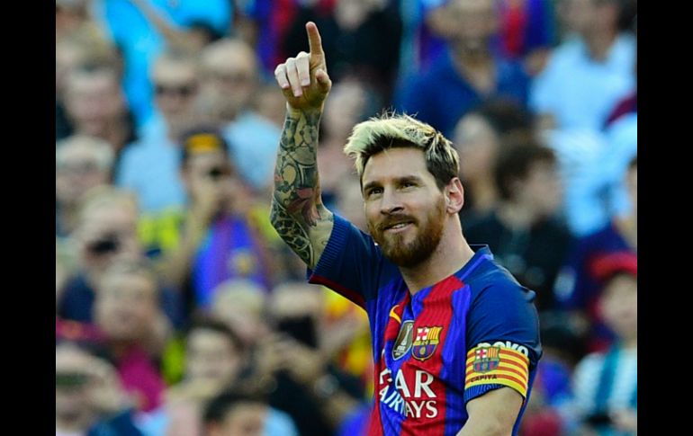 Messi saltó al campo en el minuto 55 y apenas entrado en la cancha anotó el cuarto gol de su equipo. AFP / L. Gene