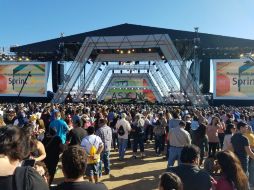 El concierto se realizó en la frontera de México y Estados Unidos. NTX / J. Romero