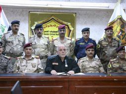 El primer ministro iraquí, Haider al Abadi, hizo el anuncio en la televisión oficial. AP / Iraq Prime Minister's office