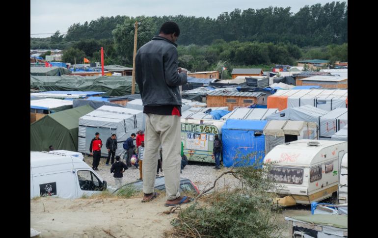 El campamento de Calais será desmantelado en las próximas semanas. NTX / L. Pistone