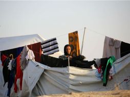 El flujo de desplazados aumentará dramáticamente conforme la lucha vaya avanzando. AFP / D. Souleiman