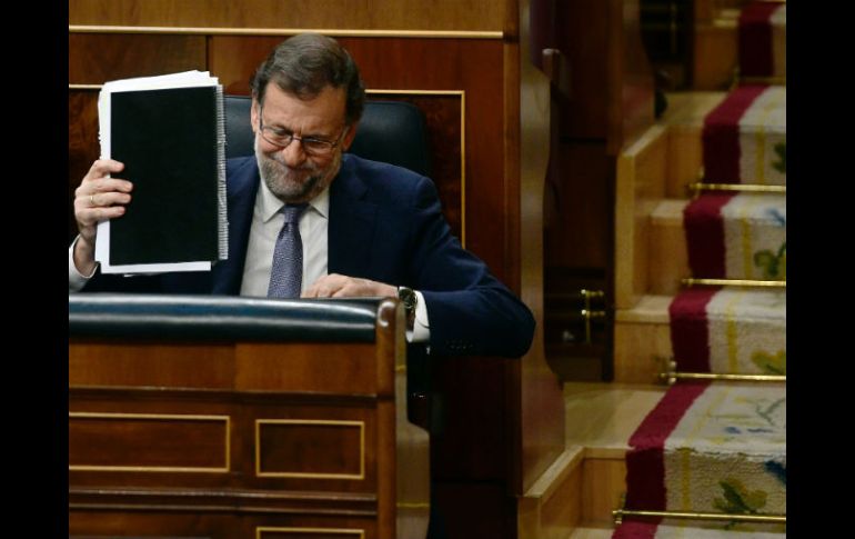Hace mes y medio Mariano Rajoy obtuvo el apoyo de 170 diputados, a seis de la mayoría absoluta, en el Parlamento. AFP / ARCHIVO