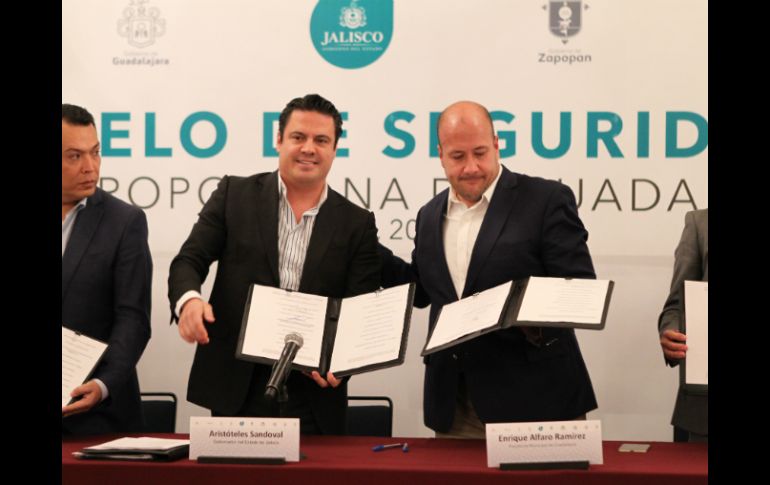 Ayer lunes se firmó el convenio para la creación de la Agencia Metropolitana de Seguridad. EL INFORMADOR / ARCHIVO