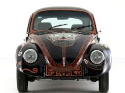 El auto fue decorado en los talleres de artesanía de San Martin de las Pirámides. NTX / ESPECIAL